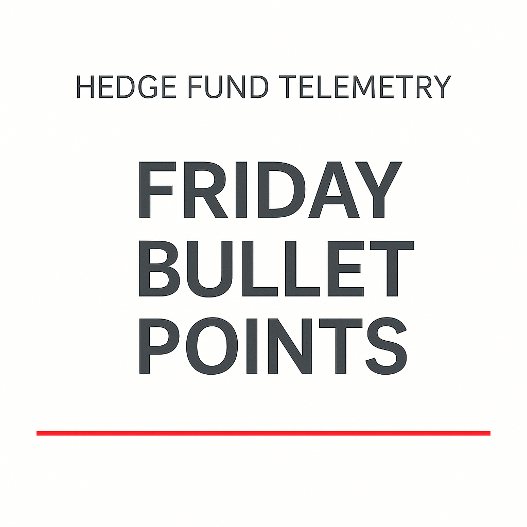 Friday Bullet Points