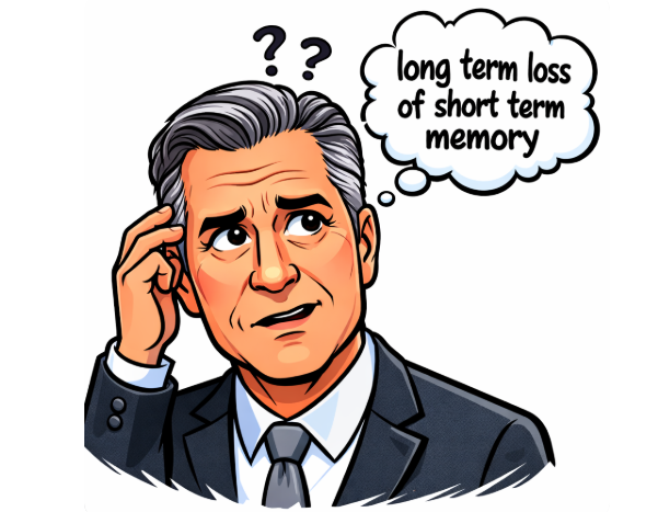 Long Term Loss Of Short Term Memory